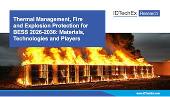 Thermal Management, Fire and Explosion Protection for BESS 2026-2036: Materials, Technologies and Players